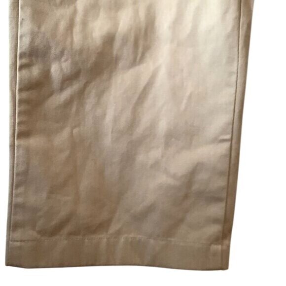 GapKids 16 Regular Khaki Capri Pants With Adjustable Waistband & Pink Striped Li - Picture 6 of 11